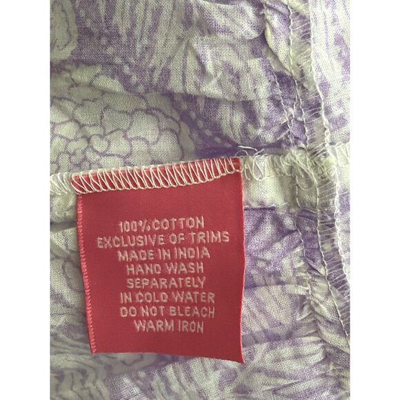 Just Darviny Lilac Hydrangea Floral Print Long Sleeve A-Line Dress Size S - Picture 8 of 8